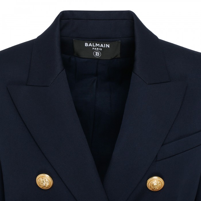 Marine blue wool jacket