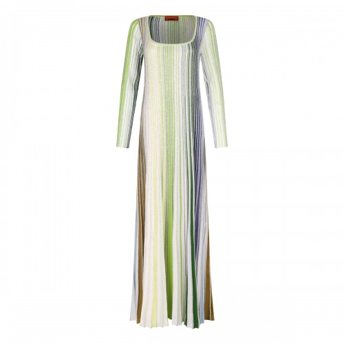 Striped long dress with...