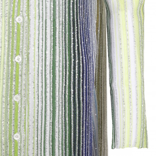 Striped long cardigan 2