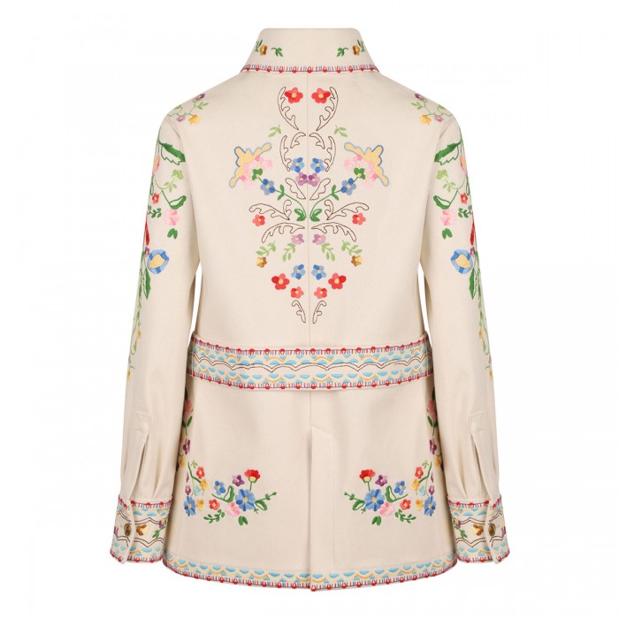 Embroidered denim jacket