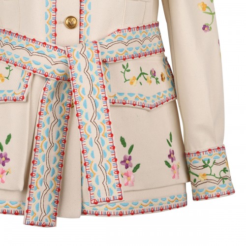 Embroidered denim jacket 2