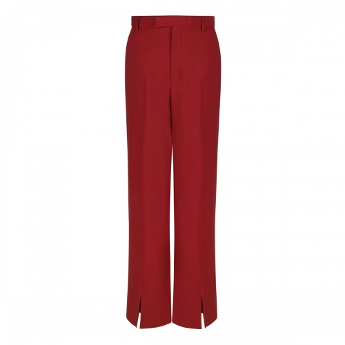 Red light wool pants
