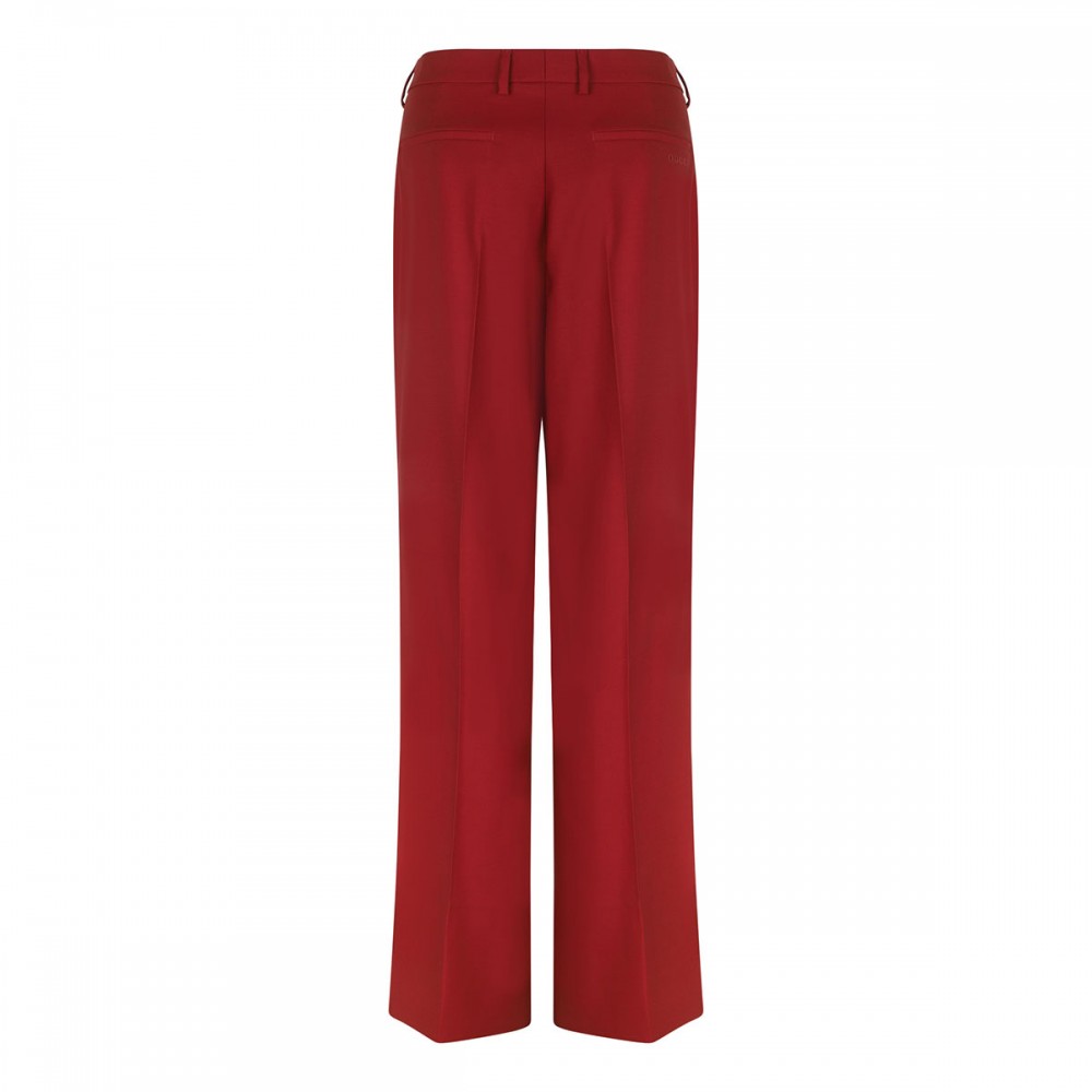 Red light wool pants
