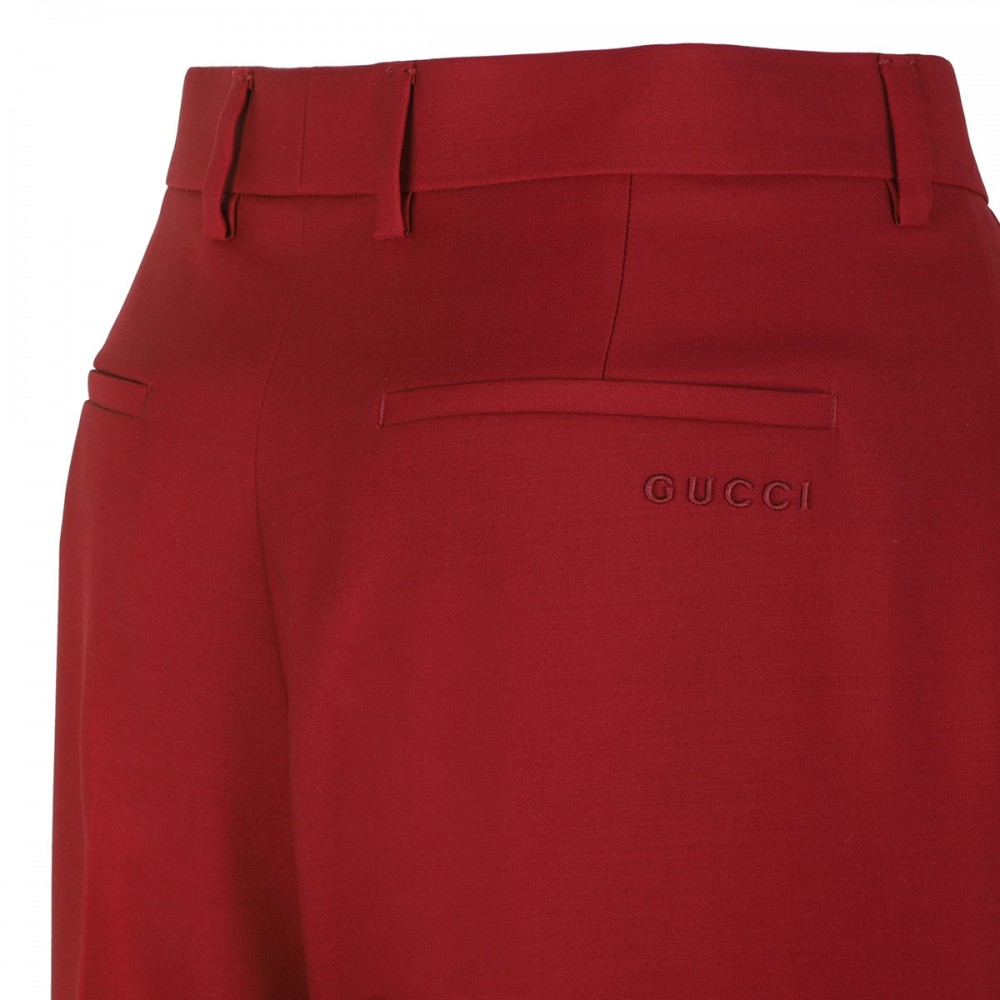 Red light wool pants