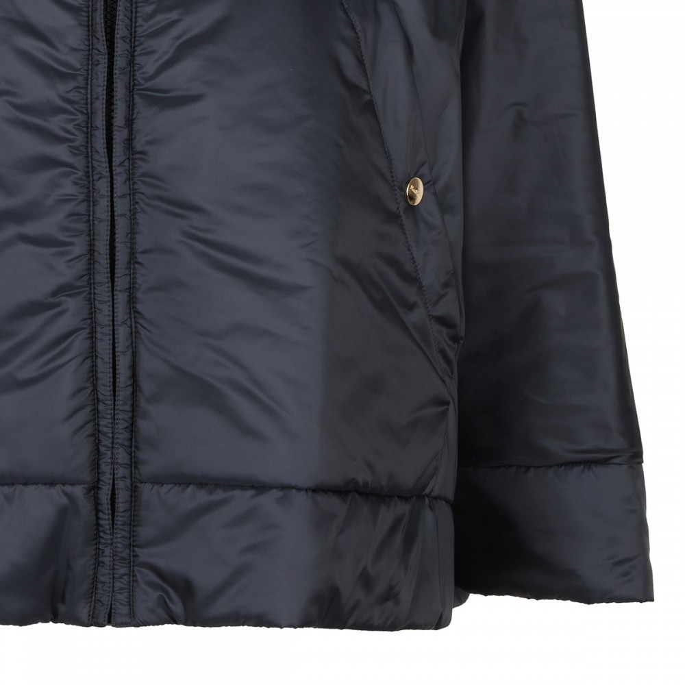Midnight blue tech fabric jacket