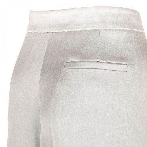 Stone gray silk satin pants 2