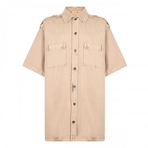 Oversized denim shirt