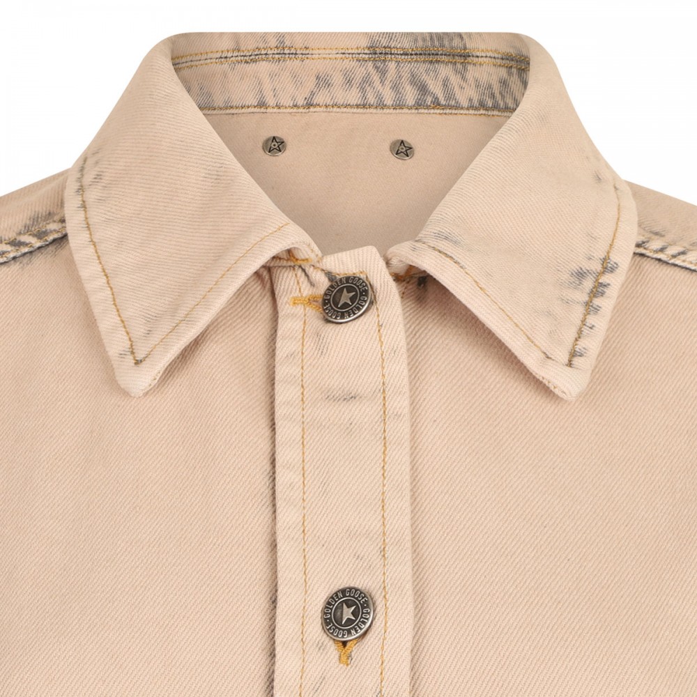 Oversized denim shirt