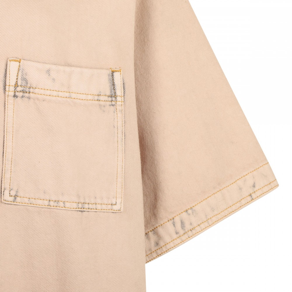 Oversized denim shirt