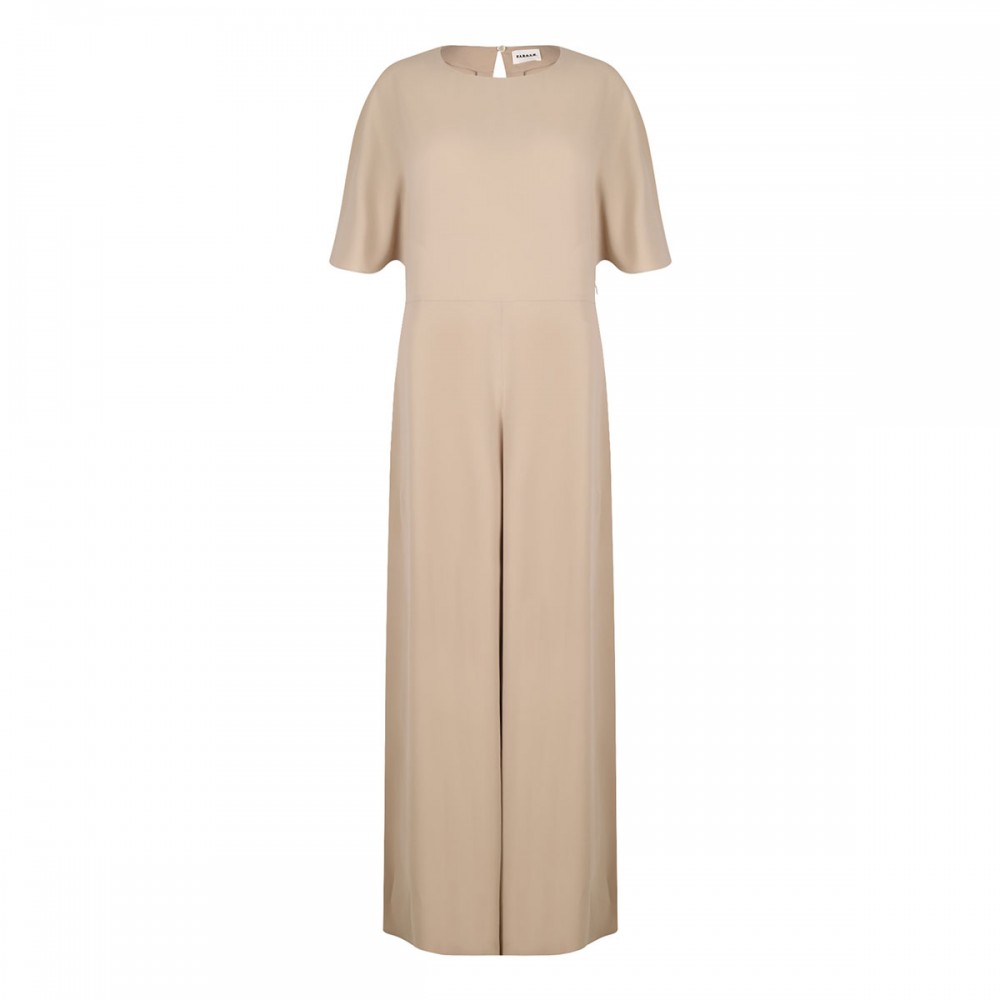 Sand hue cady long dress