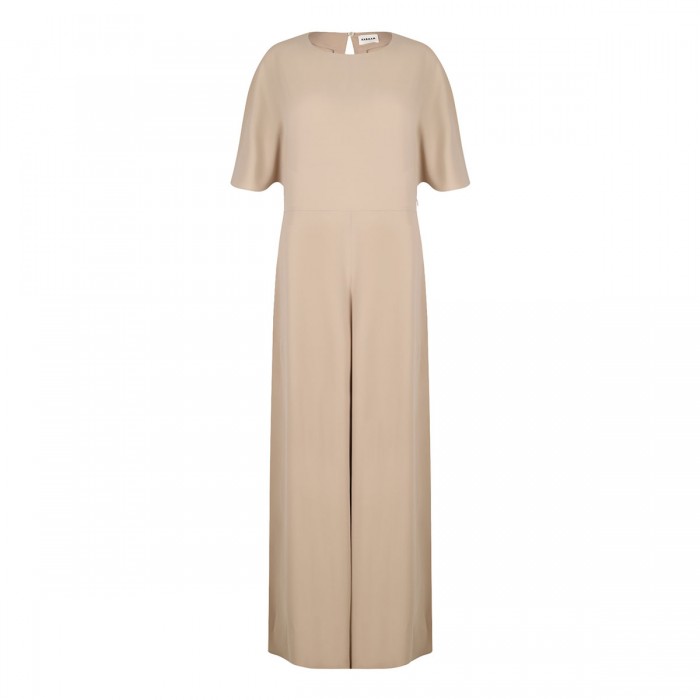 Sand hue cady long dress