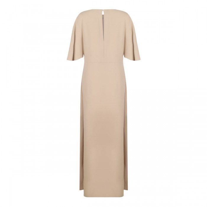 Sand hue cady long dress