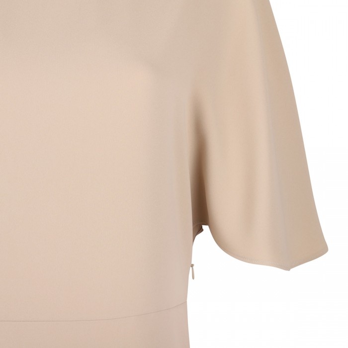 Sand hue cady long dress