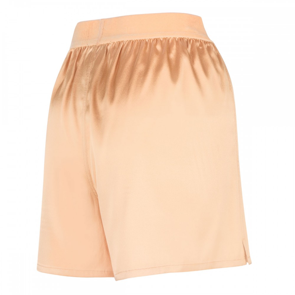 Pale beige silk satin boxer shorts