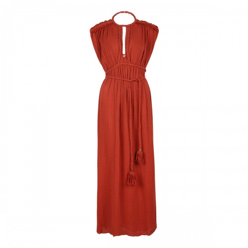 Joya burnt orange dress