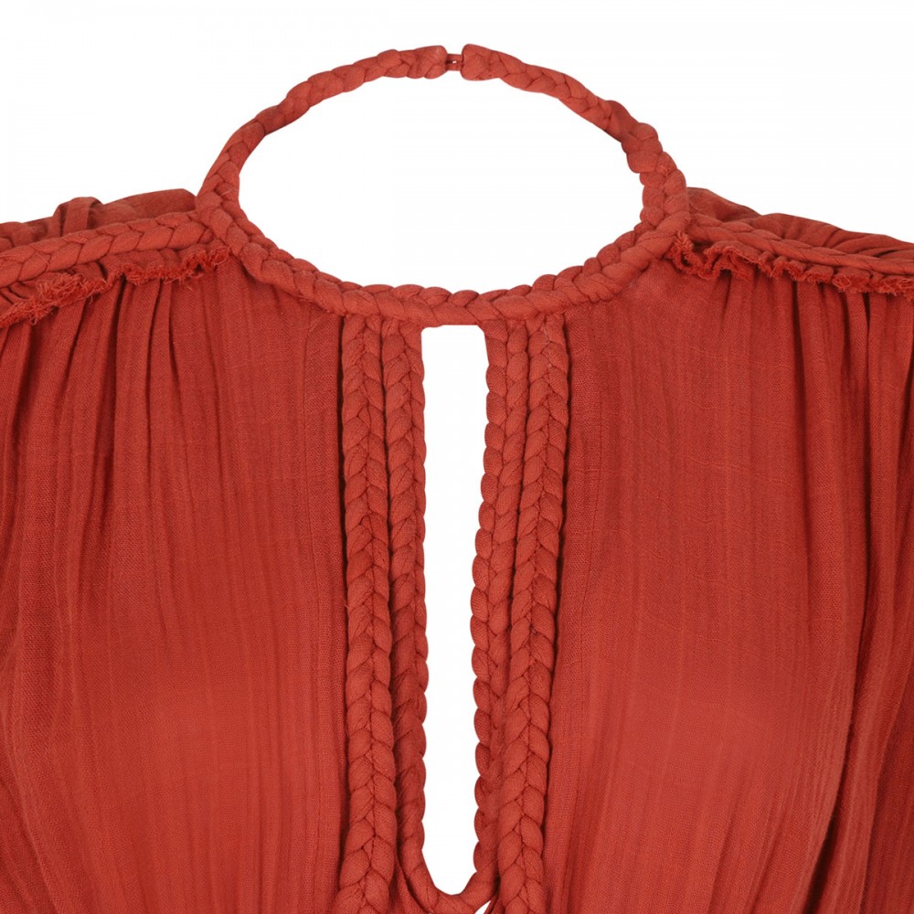 Joya burnt orange dress