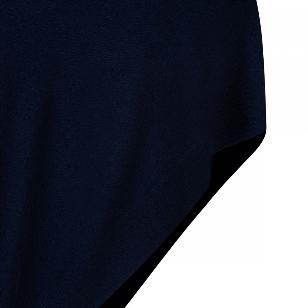 Auguste marine blue cashmere poncho