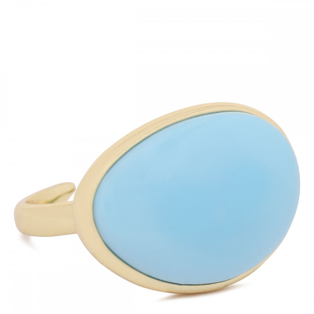 Oval turquoise ring