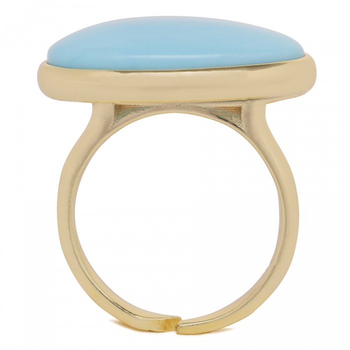 Oval turquoise ring