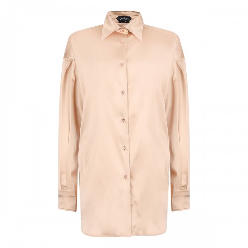 Stretch silk satin relaxed...