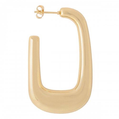 Golden brass earrings 2