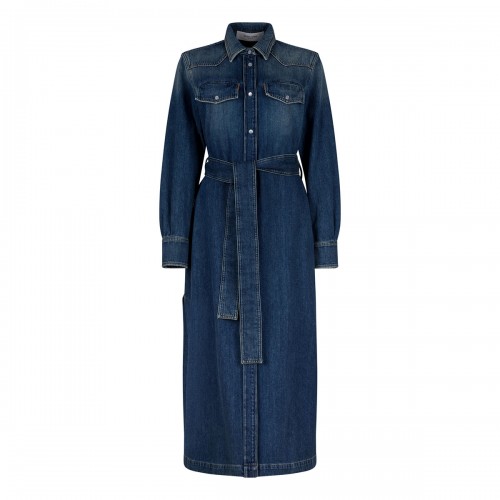 Denim shirt dress