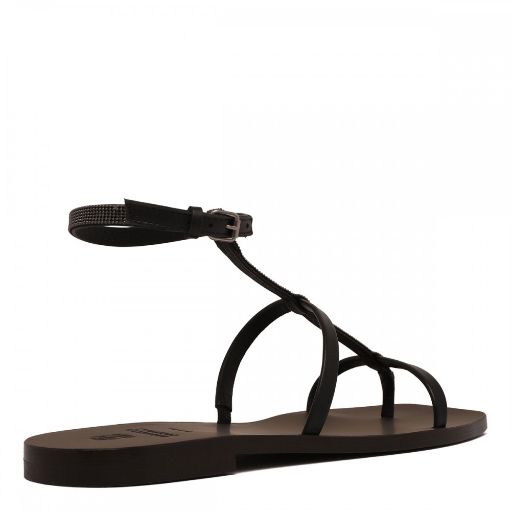 Nappa leather sandals