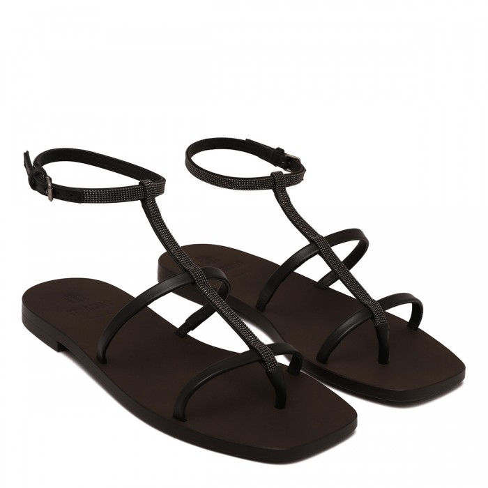 Nappa leather sandals