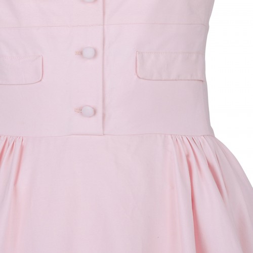 Pale rose poplin maxi skirt 2