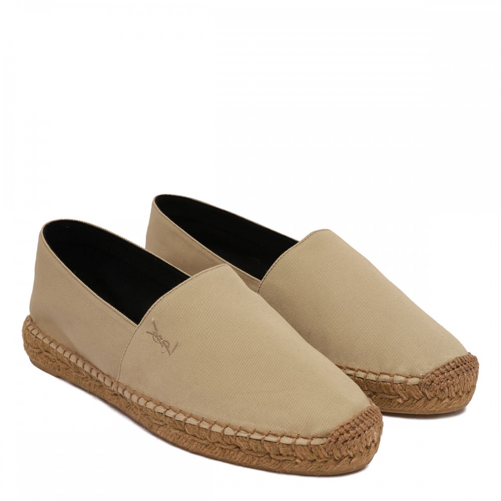 Cotton gabardine espadrillas