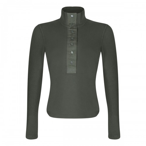 Rib cotton jersey top