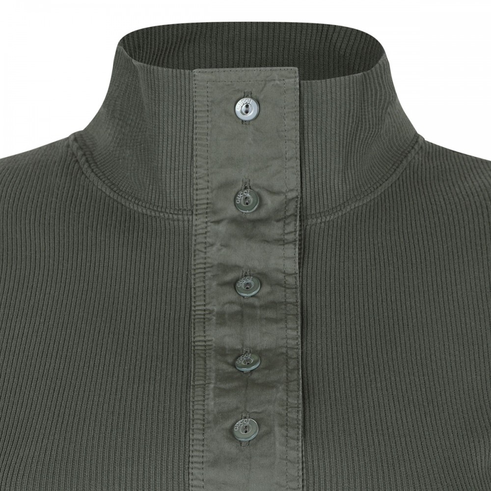 Rib cotton jersey top