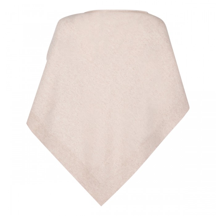 Auguste beige cashmere poncho