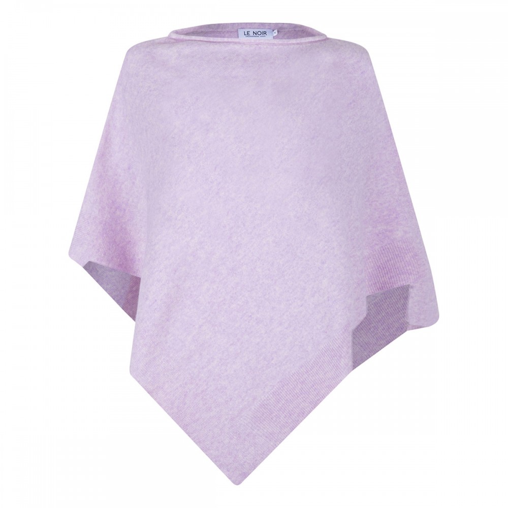 Auguste lilac cashmere poncho