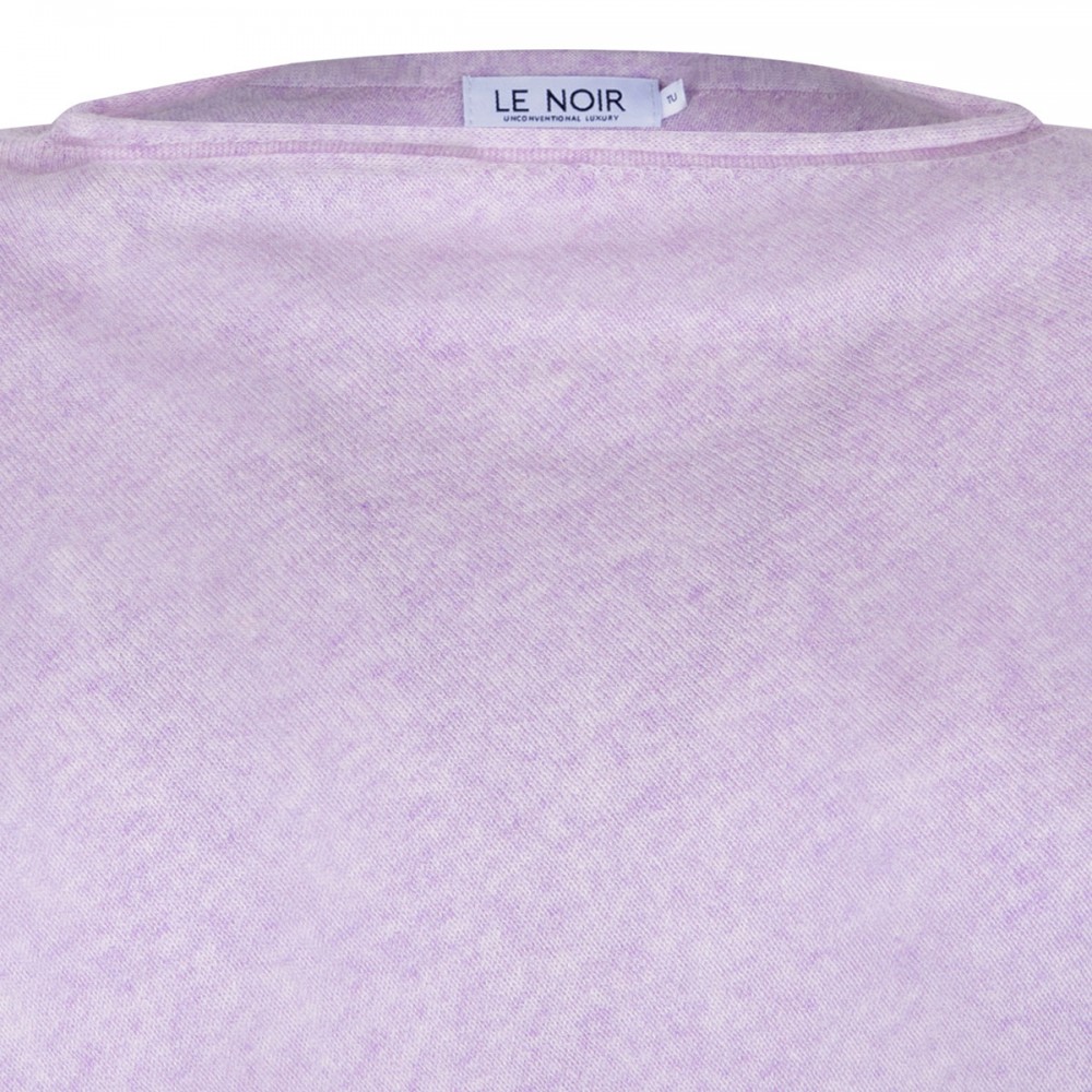 Auguste lilac cashmere poncho