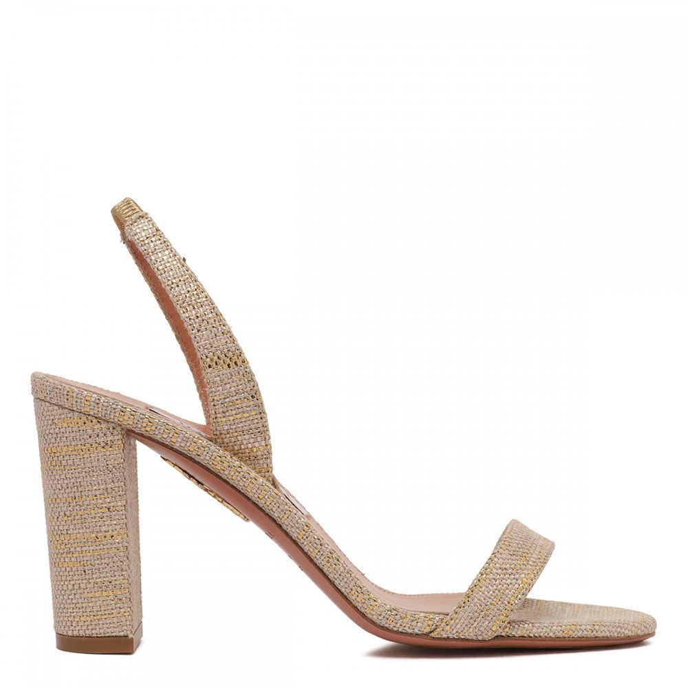 So Nude 85 block sandals