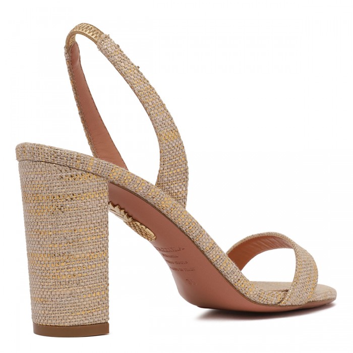 So Nude 85 block sandals