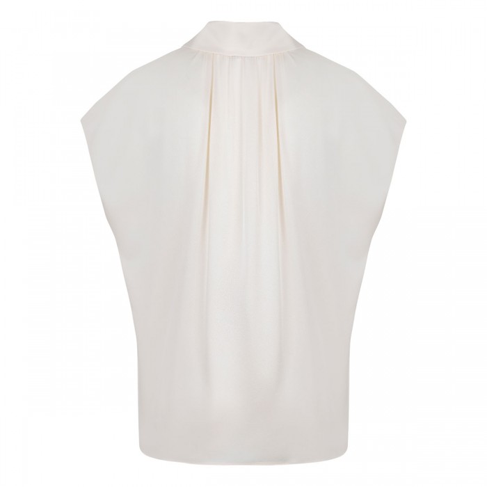 Chiffon-hue silk blouse