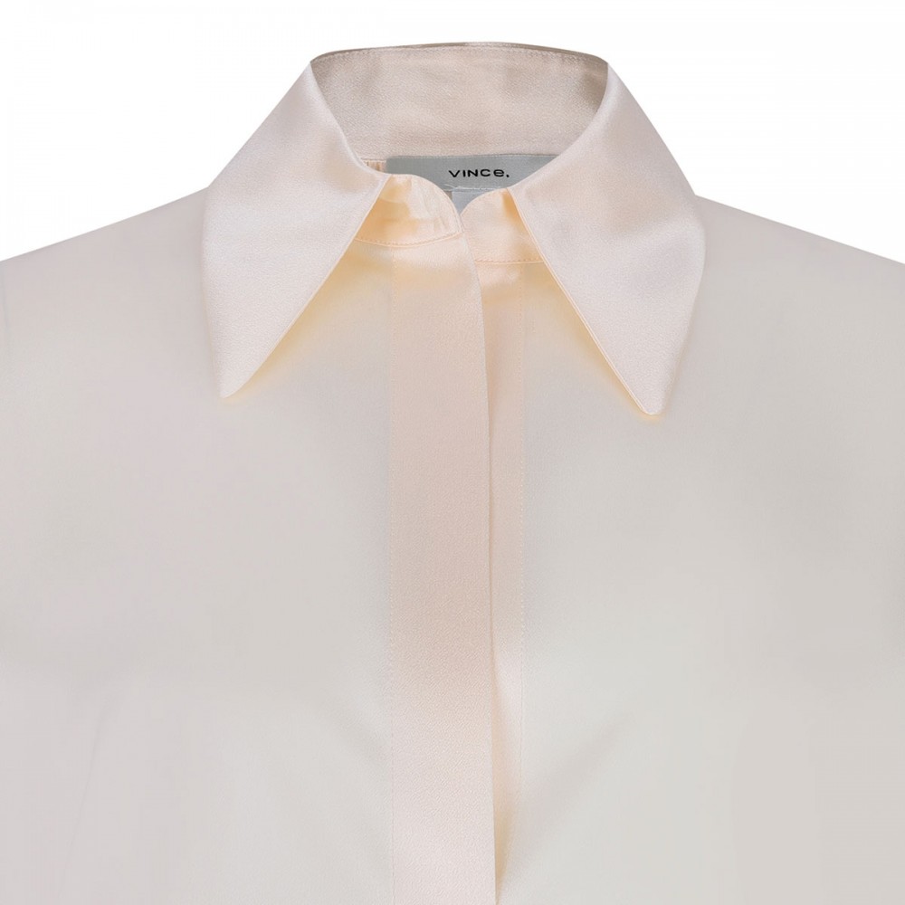 Chiffon-hue silk blouse