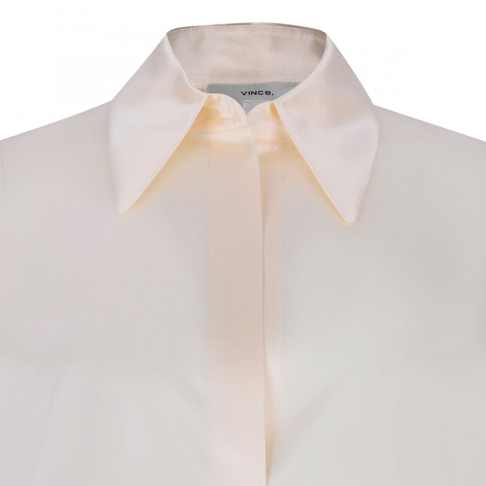 Chiffon-hue silk blouse