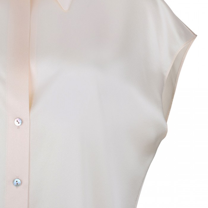 Chiffon-hue silk blouse