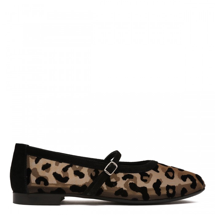 Zante leopard ballerinas