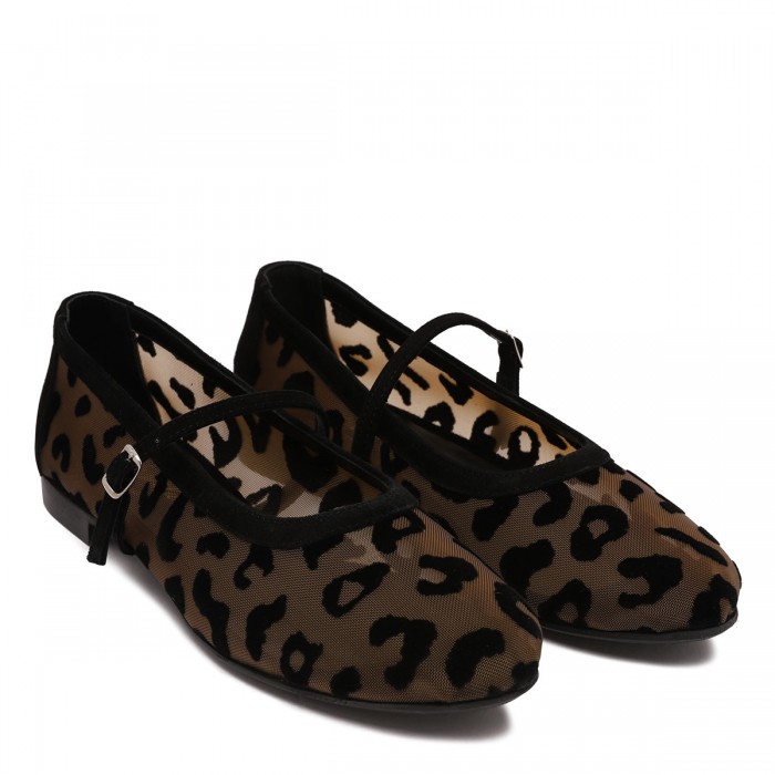Zante leopard ballerinas