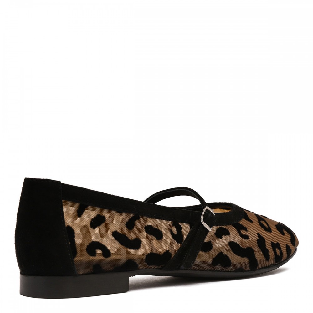 Zante leopard ballerinas