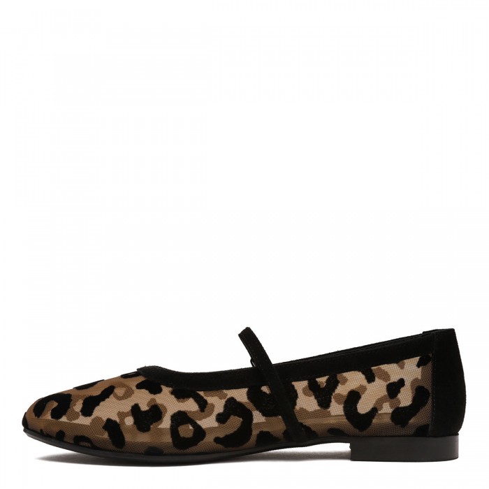 Zante leopard ballerinas