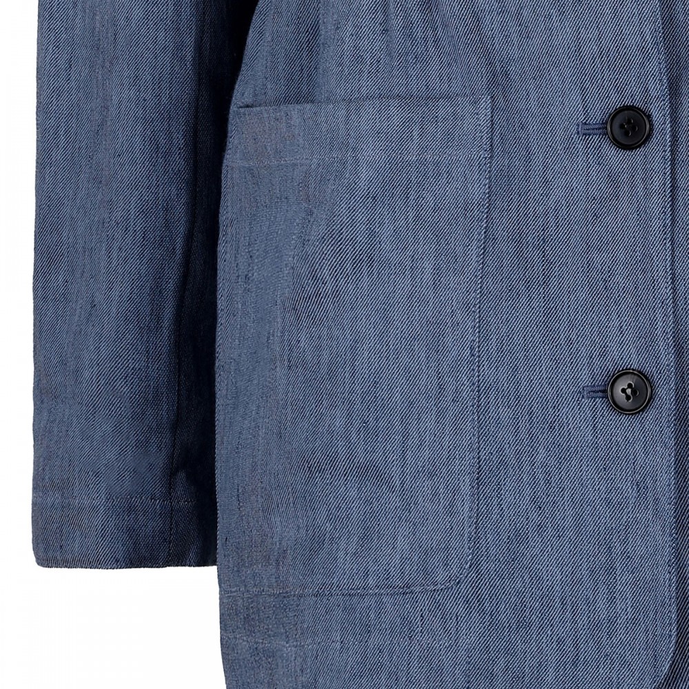 Cinched denim jacket