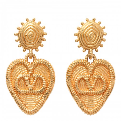 Fil perdu metal earrings