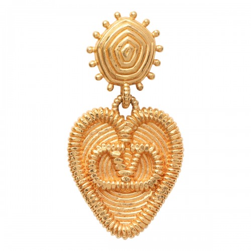 Fil perdu metal earrings 2