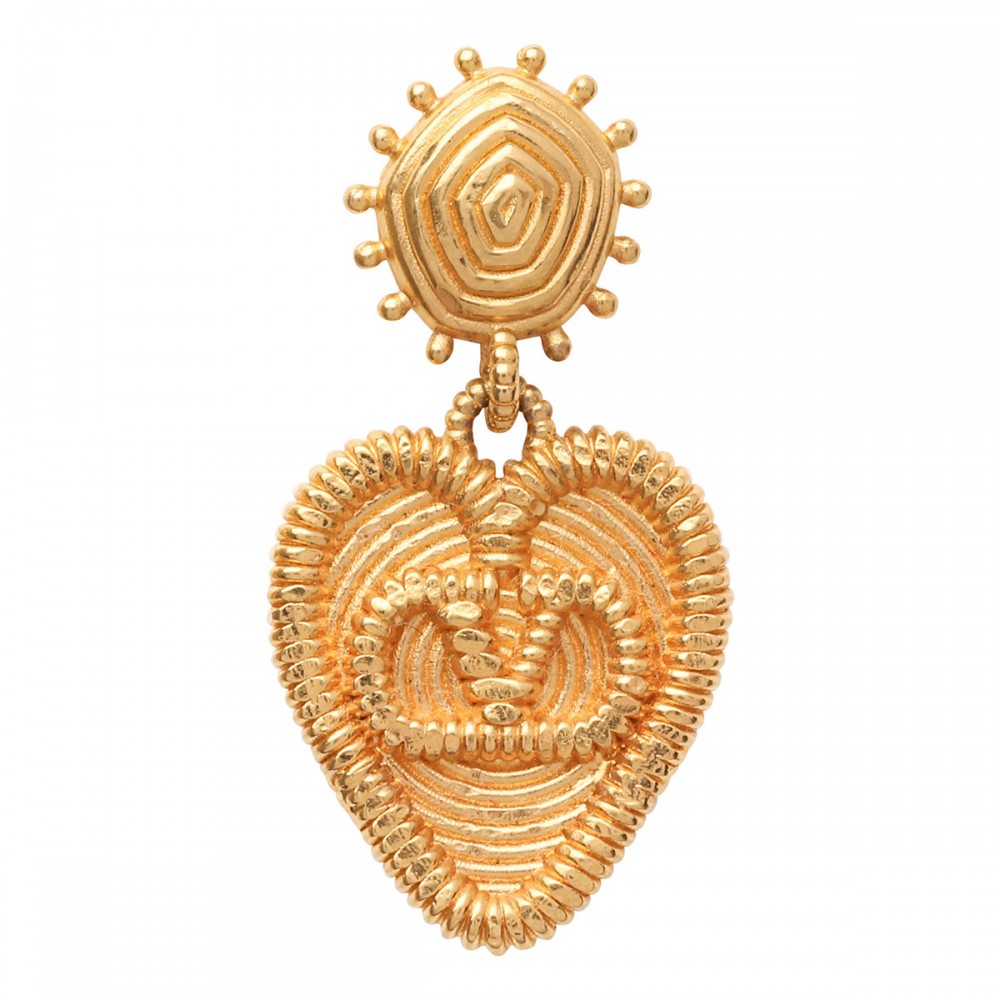 Fil perdu metal earrings