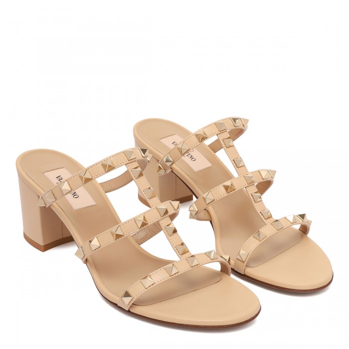 Rockstud slide sandals